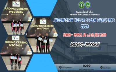 INDONESIAN YOUTH STEAM CHALLENGE 2024  SENIN – KAMIS, 08 s.d 11 JULI 2024  BANDUNG – JAWA BARAT   